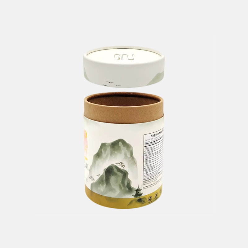 Recyclable Kraft Paper Tube Tea Packaging