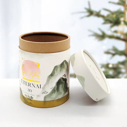 Recyclable Kraft Paper Tube Tea Packaging