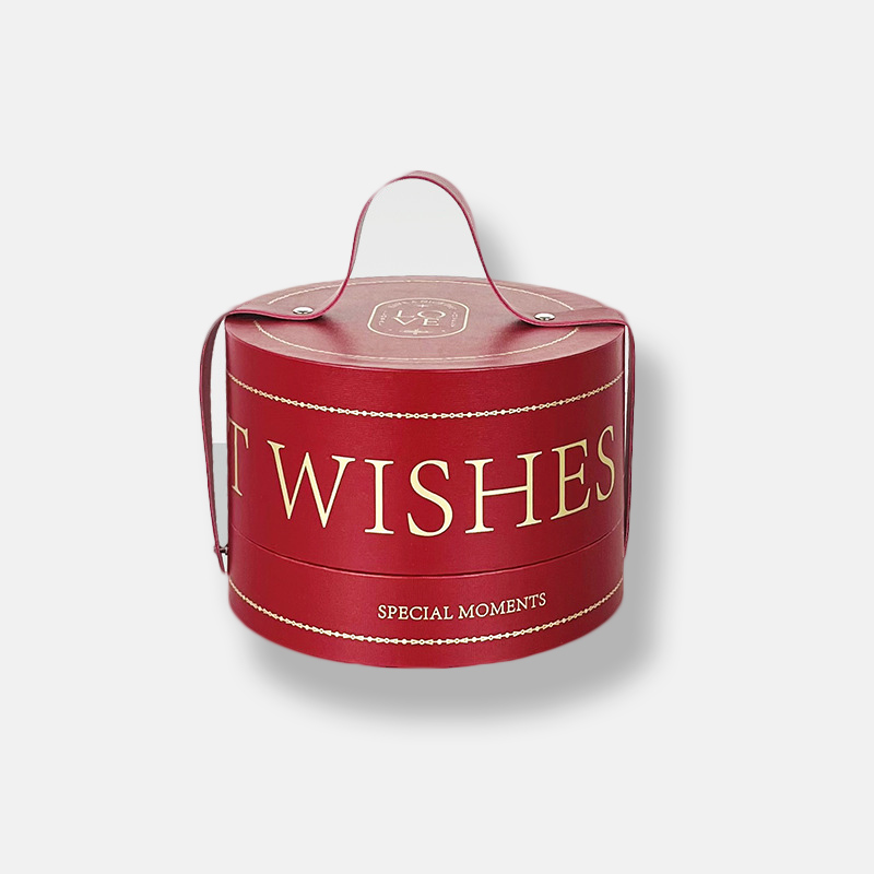 Red Paper Tube with Handle Manufacturer