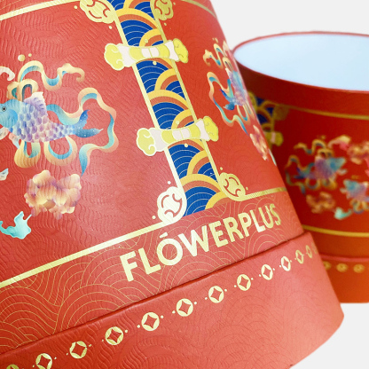 Red Holiday Paper Tube Packaging Manufacturer