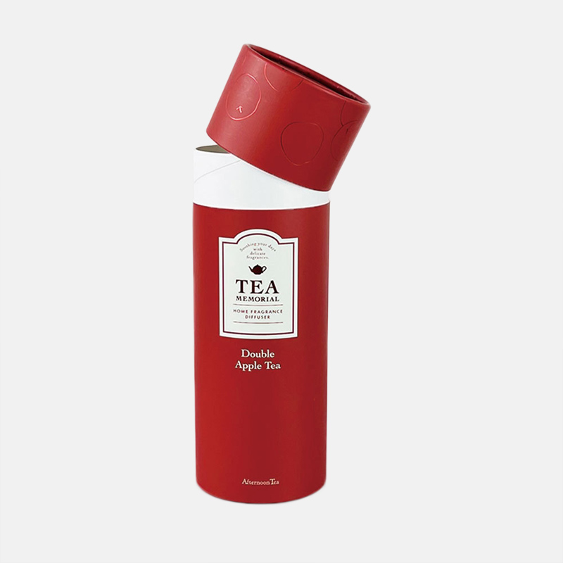 Red Hot Stamping Tea Paper Tube Packaging Wholesale