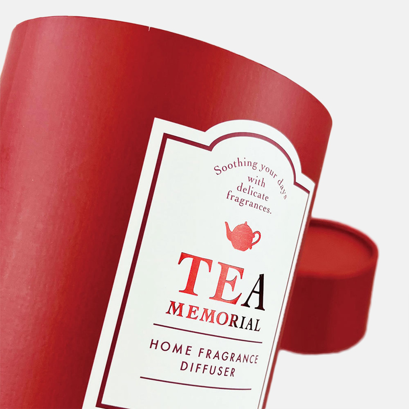 Red Hot Stamping Tea Paper Tube Packaging Wholesale