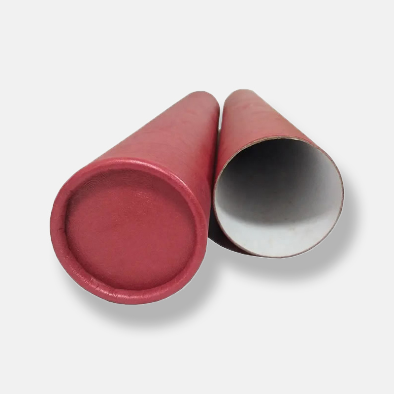 Red Long Paper Tube Mailing Packaging Wholesale Custom