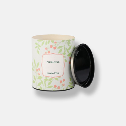 Tea Paper Tube with Metal Lid Wholesale