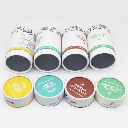 Tea Paper Tube Packaging Wholesale with Custom Logo