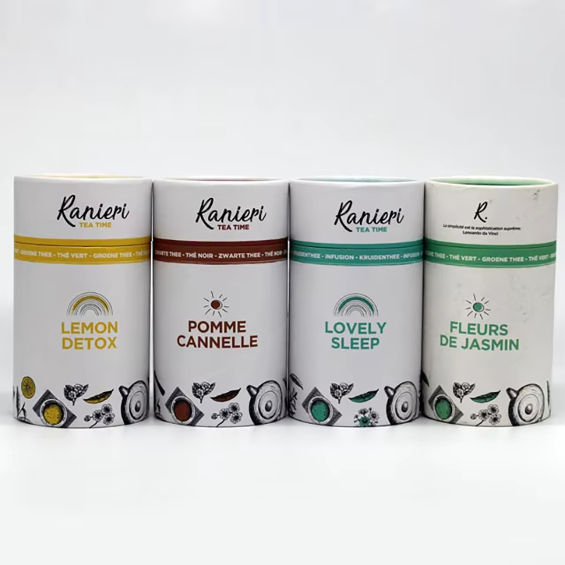 Tea Paper Tube Packaging Wholesale with Custom Logo