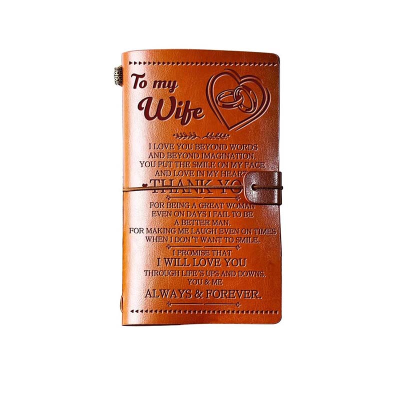 To My Wife - I Love You Beyond Words - Vintage Journal Notebook-Jolura