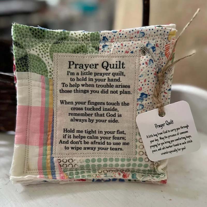 Prayer Quilt With Cross Inside-Jolura