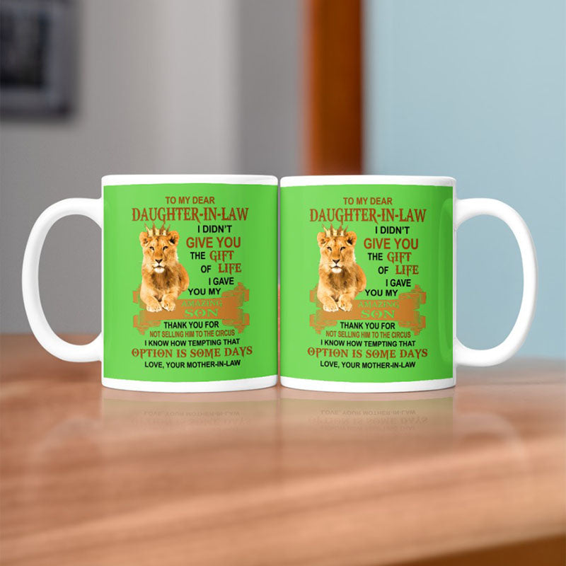 I Gave You My Amazing Son - Best Gift For Daughter-In-Law Lion Mugs-Jolura