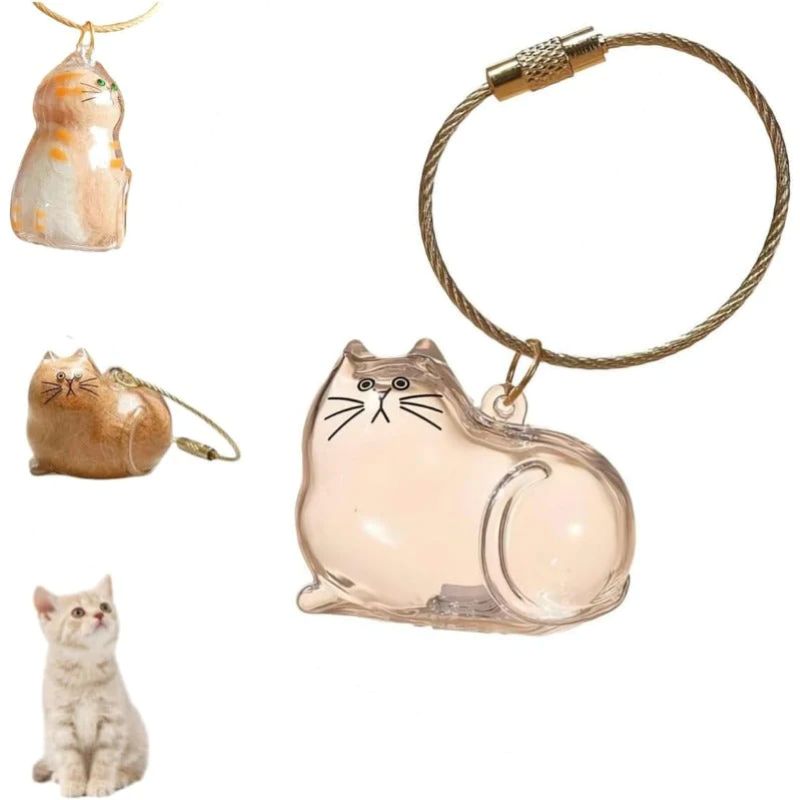 Cat Memorial Keychain Set - 6 Pcs