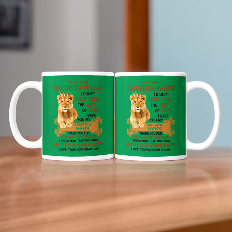 I Gave You My Amazing Son - Best Gift For Daughter-In-Law Lion Mugs-Jolura