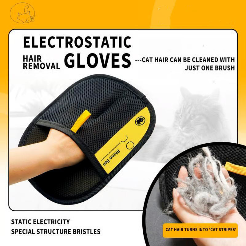 Pet Hair Remover Electrostatic Gloves