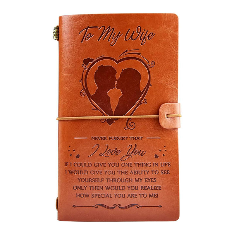 To My Wife - Never Forget That I Love You - Vintage Journal Notebook-Jolura