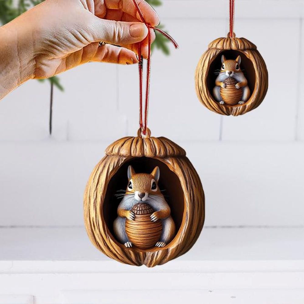 Squirrel - Animal Christmas Ornament CH054
