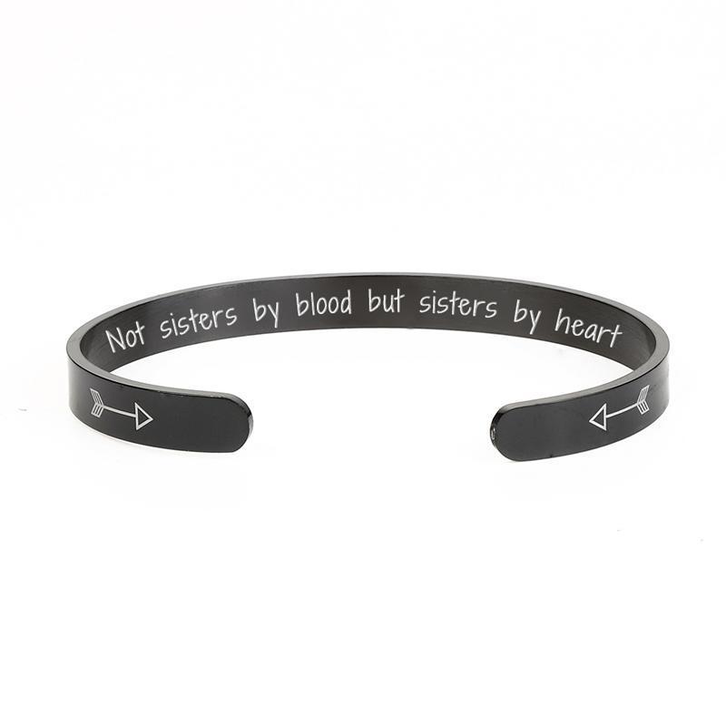 “Not Sisters By Blood But Sisters By Heart” Bracelet