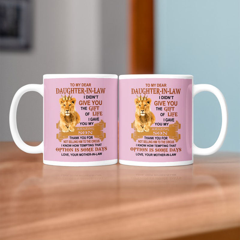 I Gave You My Amazing Son - Best Gift For Daughter-In-Law Lion Mugs-Jolura