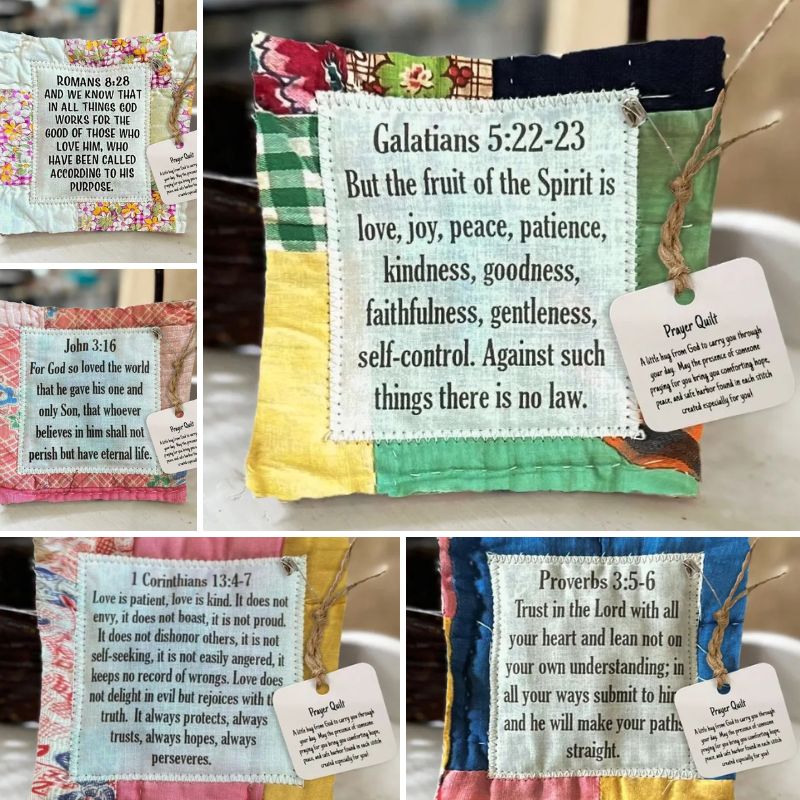 Prayer Quilt With Cross Inside-Jolura