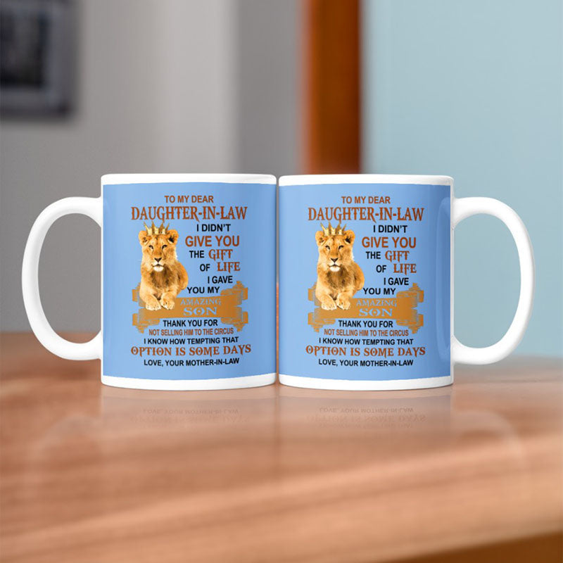 I Gave You My Amazing Son - Best Gift For Daughter-In-Law Lion Mugs-Jolura