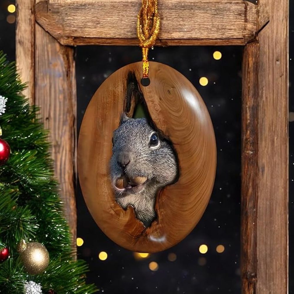 Squirrel - Animal Christmas Ornament CH052