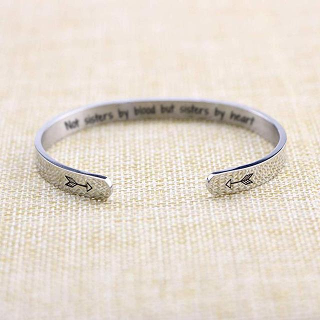 “Not Sisters By Blood But Sisters By Heart” Bracelet