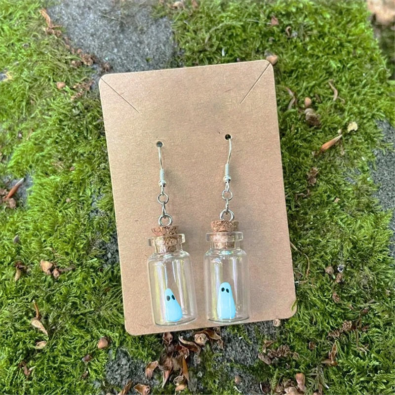 The Adopt A Ghost Pendant and Earrings-Jolura