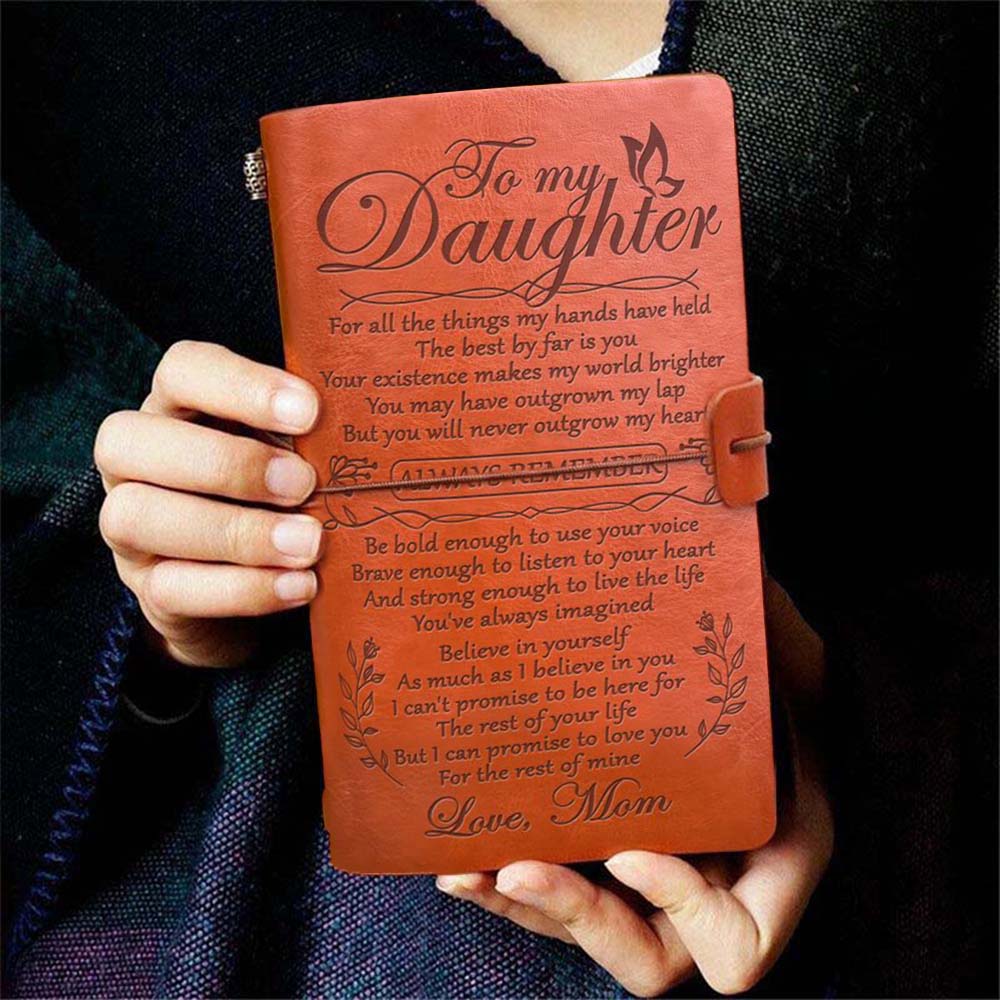 Mom To Daughter - Always Remember - Vintage Journal Notebook-Jolura