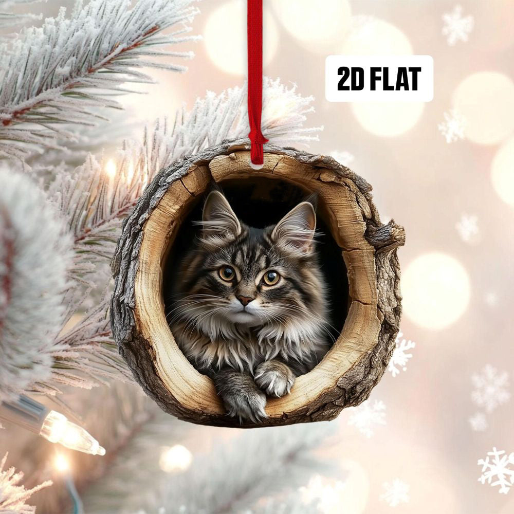 Maine Coon Cat - Animal Christmas Ornament CH055