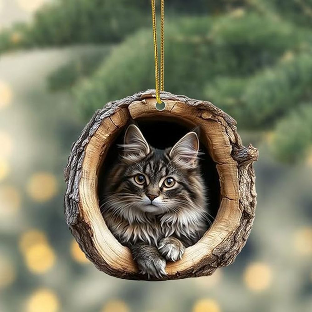 Maine Coon Cat - Animal Christmas Ornament CH055