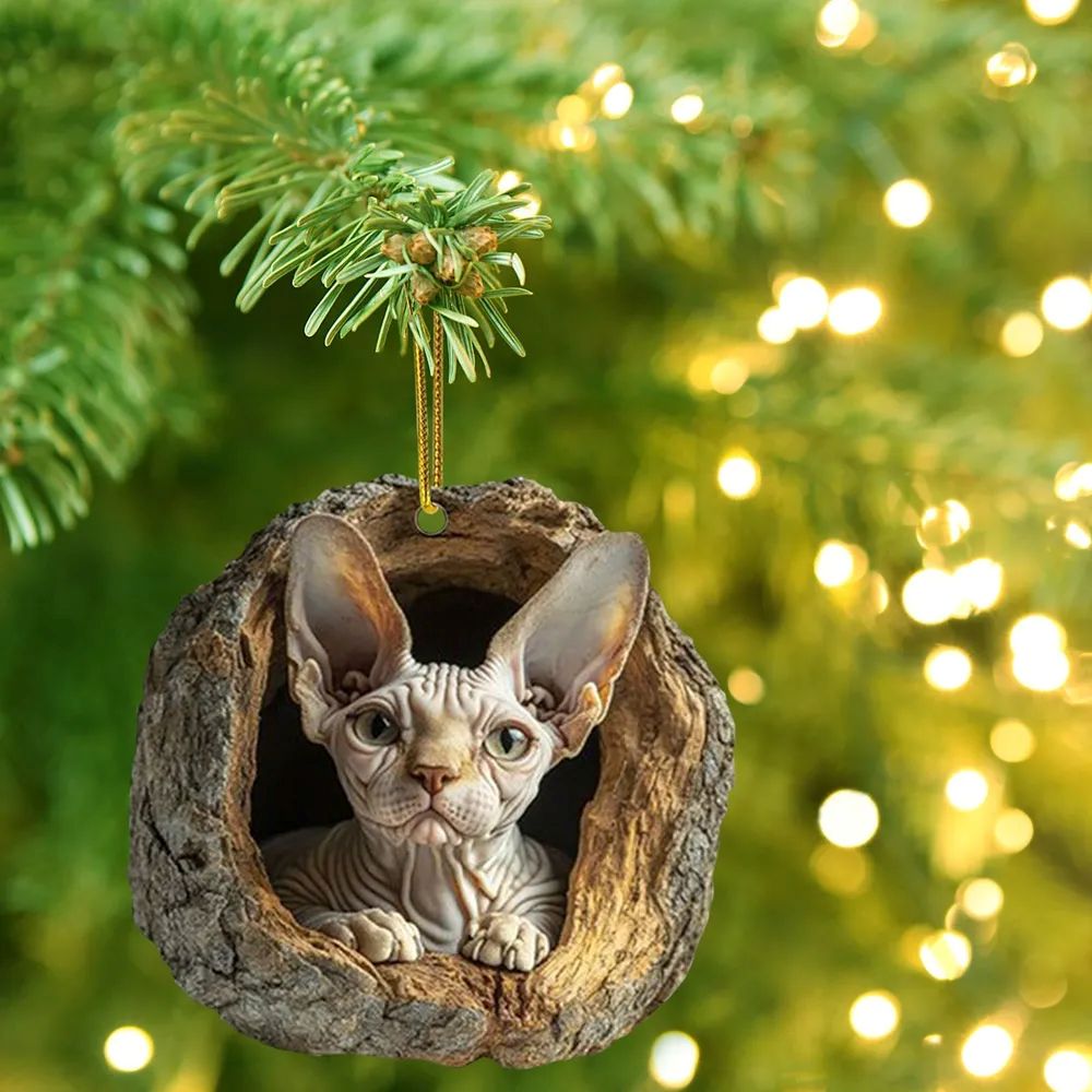 Sphynx Cat - Animal Christmas Ornament CH058