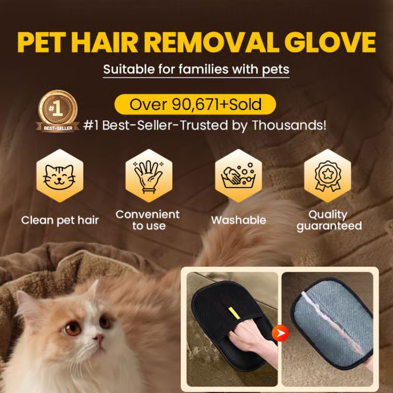 Pet Hair Remover Electrostatic Gloves