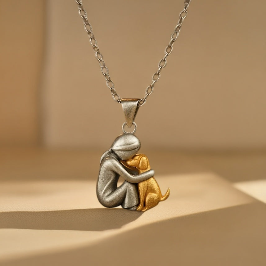 Dog Hug Jewelry - Pendant Necklace