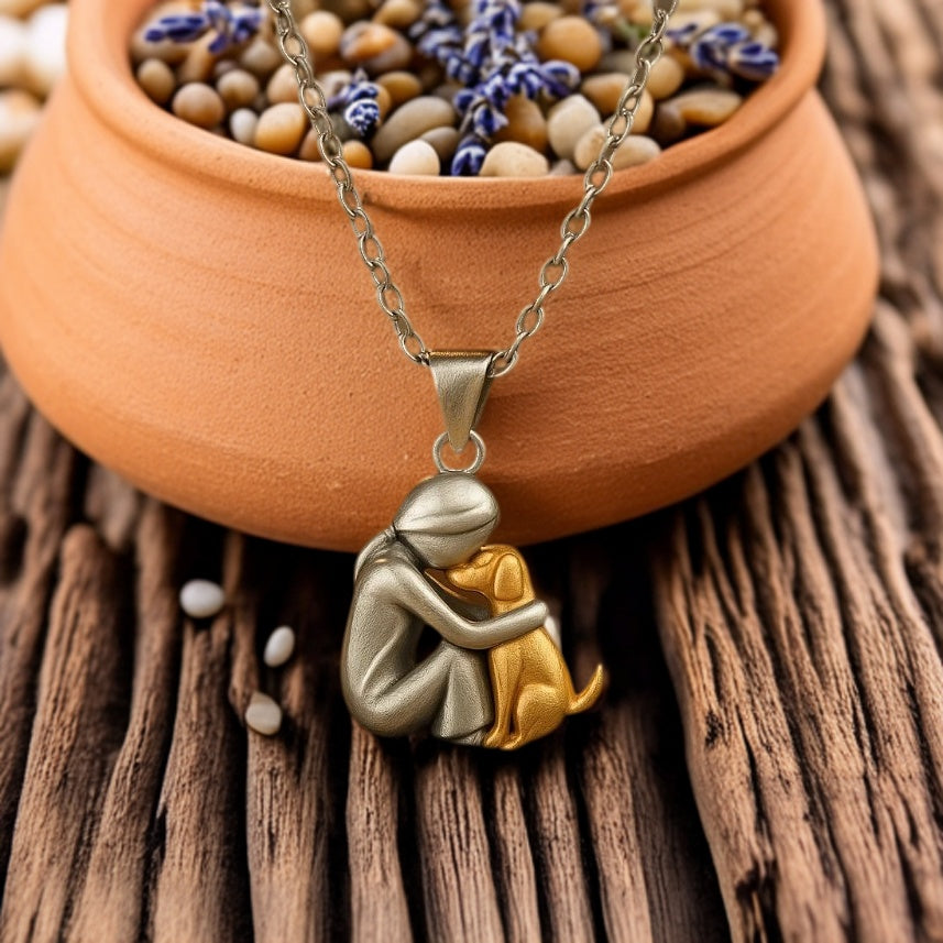 Dog Hug Jewelry - Pendant Necklace