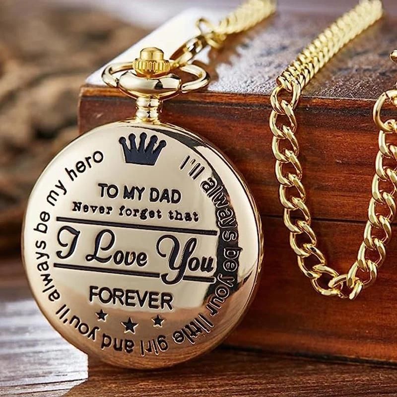 To My Dad - Vintage Pendant Pocket Watch-Jolura