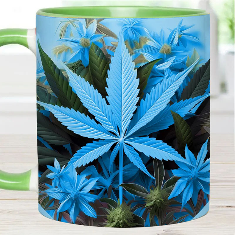 Pink Stoner Chick - Weed Accent Mug-Jolura