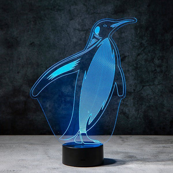 Penguin 3D Illusion Lamp