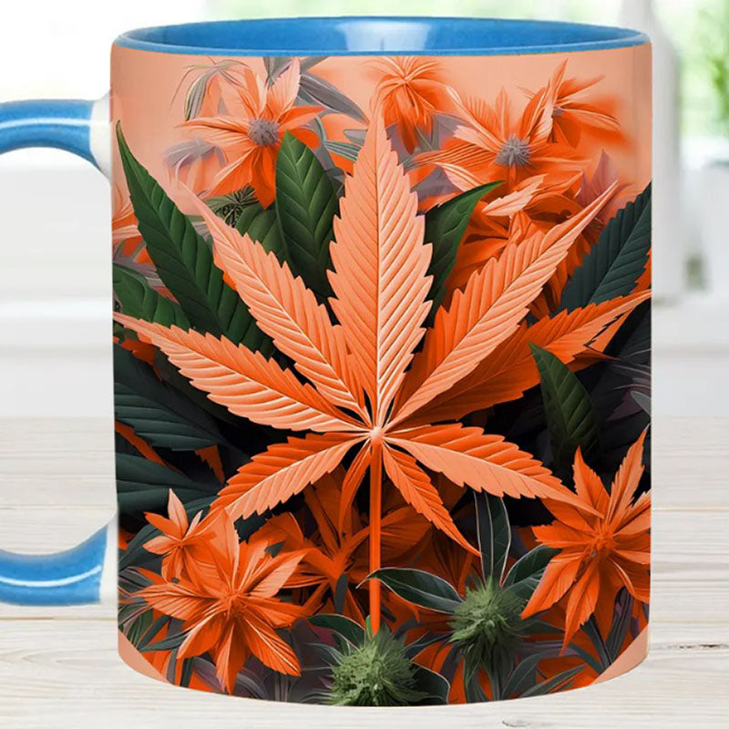 Pink Stoner Chick - Weed Accent Mug-Jolura