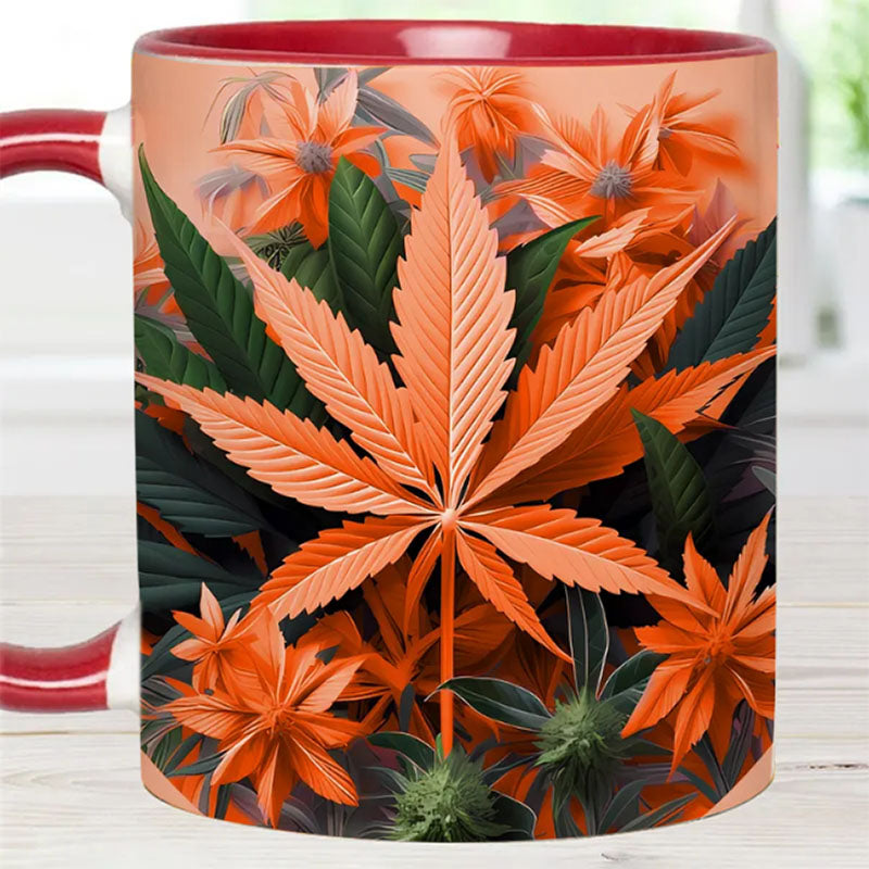 Pink Stoner Chick - Weed Accent Mug-Jolura