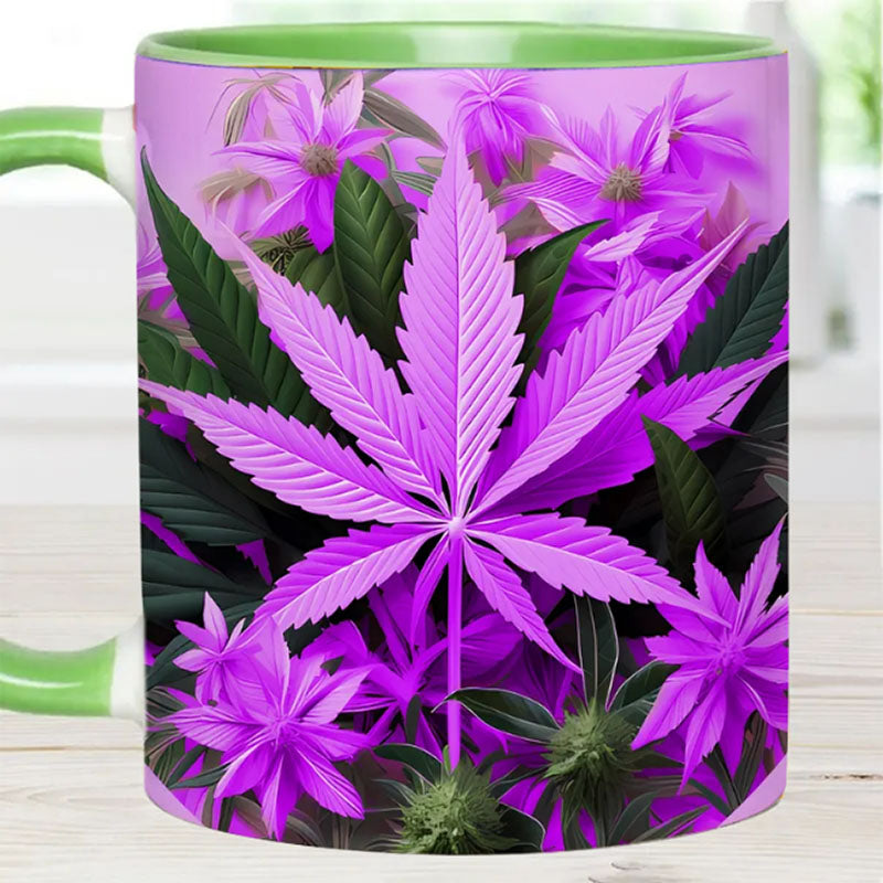 Pink Stoner Chick - Weed Accent Mug-Jolura