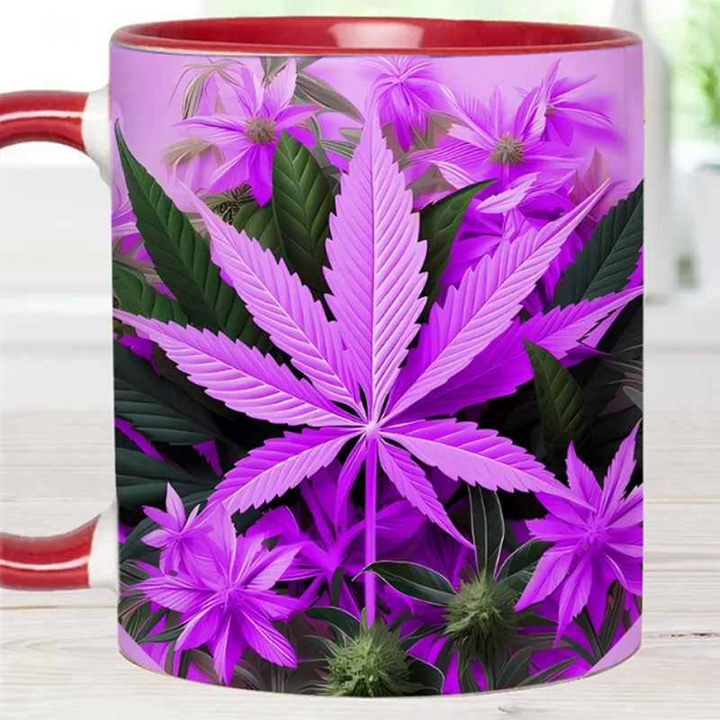 Pink Stoner Chick - Weed Accent Mug-Jolura