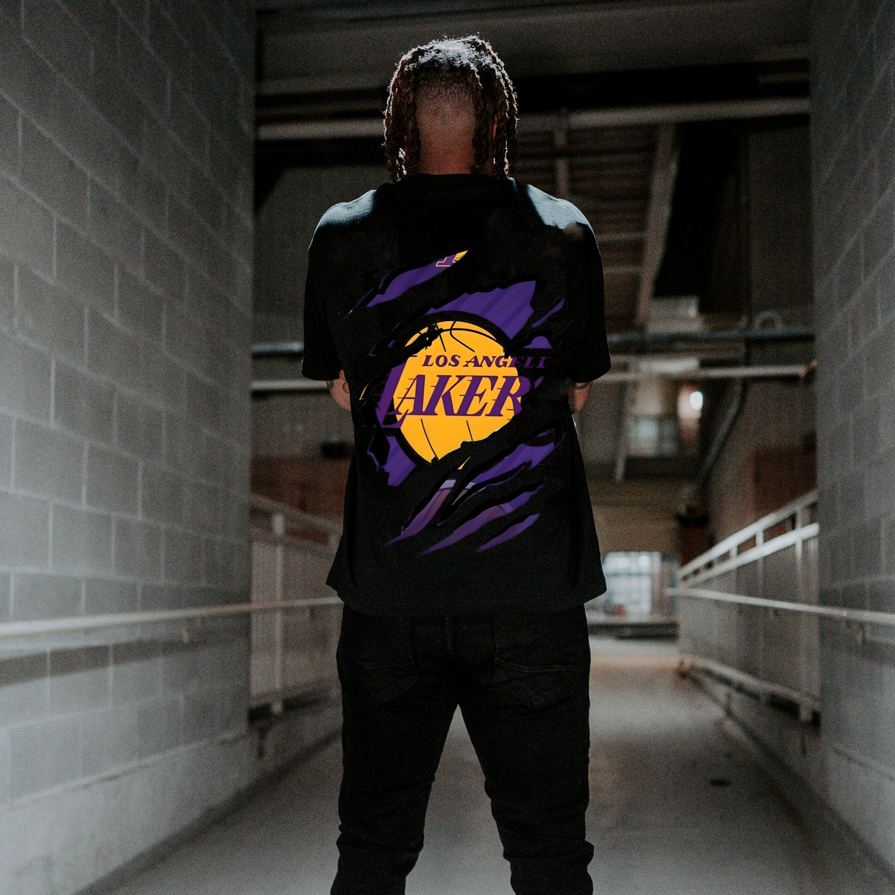 Unisex Vintage Tee丨 Lakers X One Piece Tee