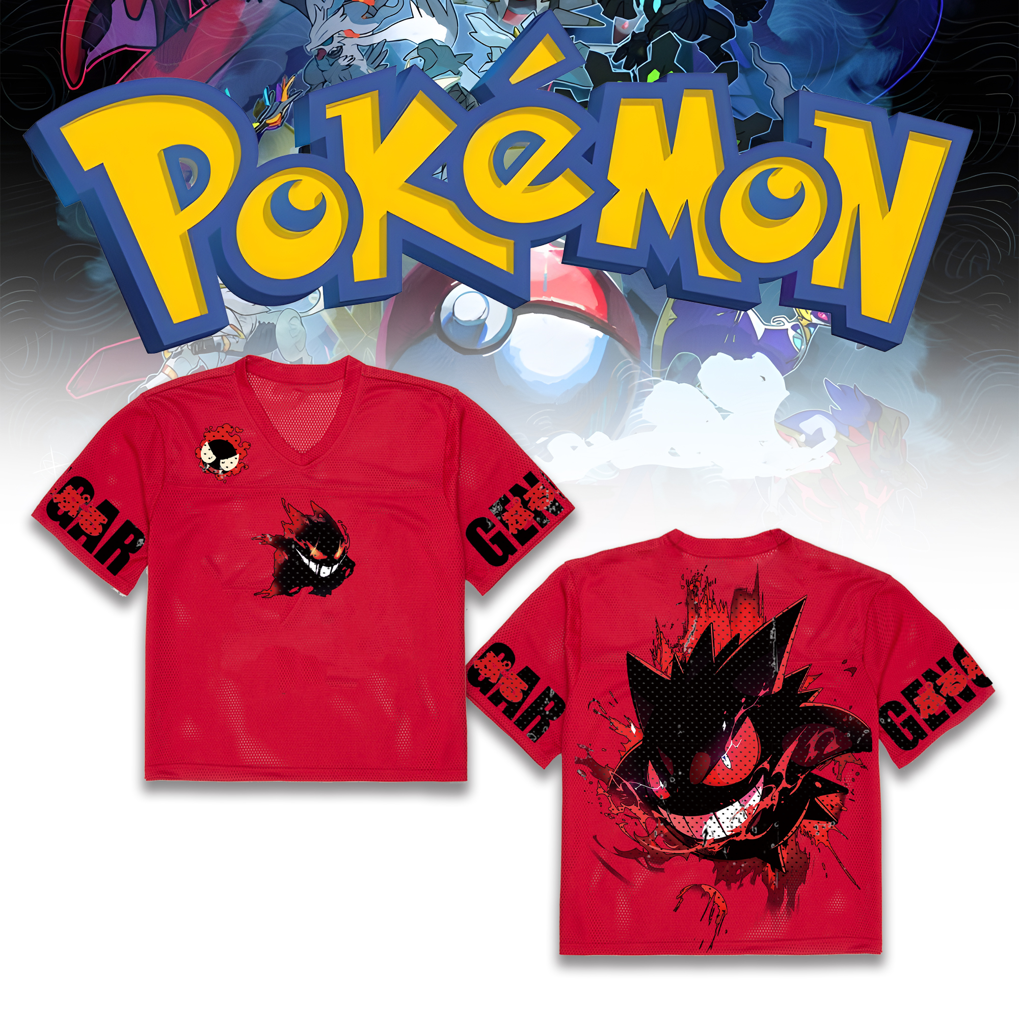 Unisex  “Pokémon” Anime Style Retro I Mesh T-Shirt