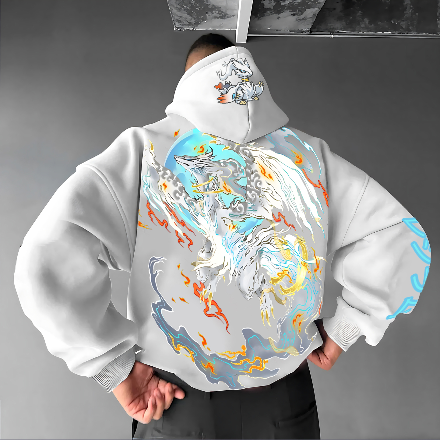 Unisex Oversized Anime Print Hoodie | One Piece