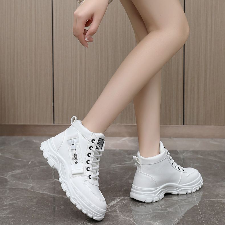 (🔥50% de descuento hoy - ¡no te lo pierdas!) ⏰- Zapatos casuales tipo martin de caña alta que combinan con todo y que mejoran la altura (soporte de arco: facilita caminar)