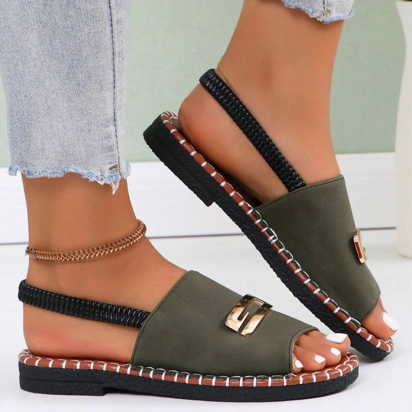 🔥50% de desconto por tempo limitado - Sandálias Ortopédicas de Verão - Design Ergonómico✅ Torne a sua caminhada mais confortável