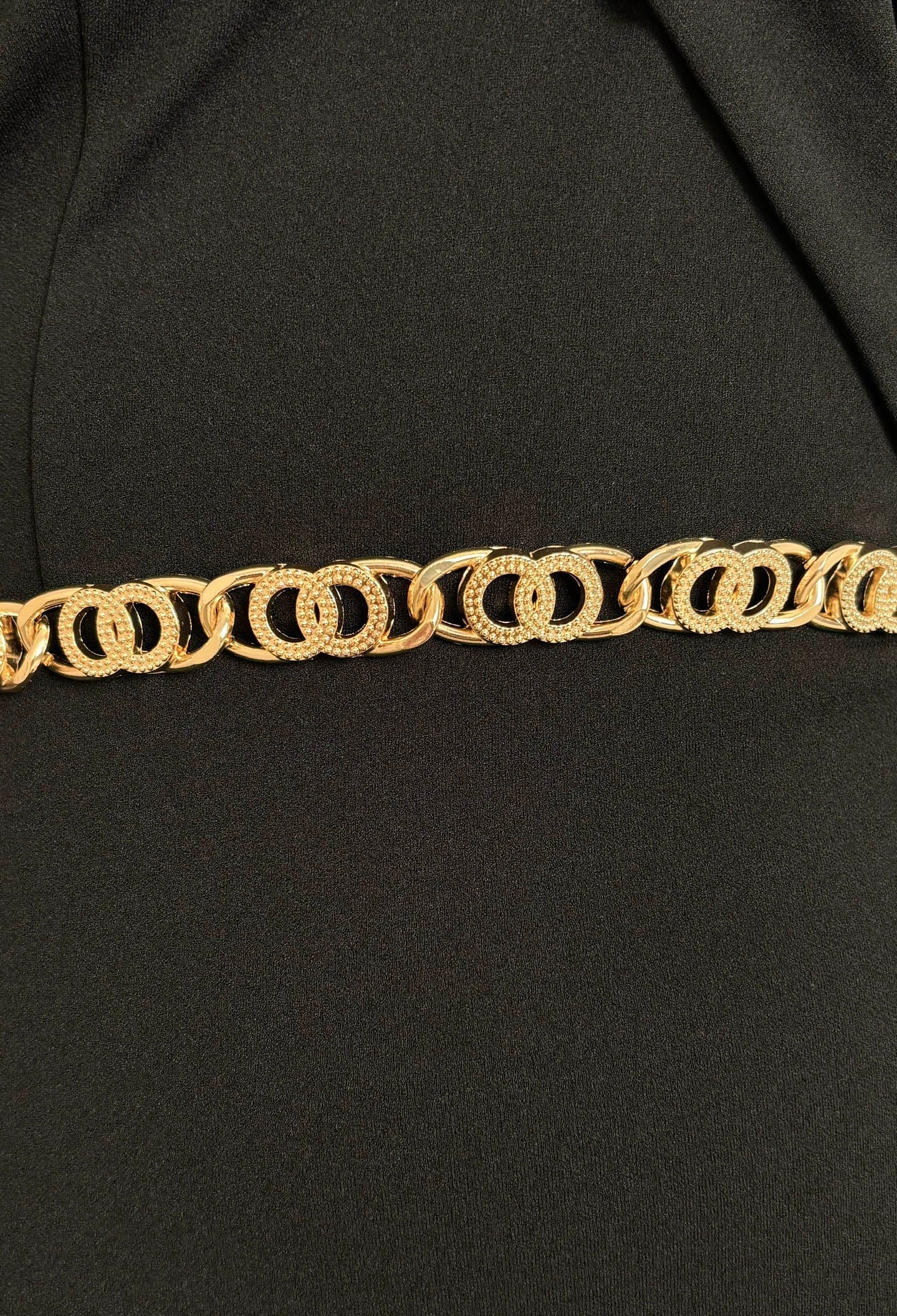 Sophie Gold Linked Detail Chain Belt-Sawsky. All Rights Reserved.