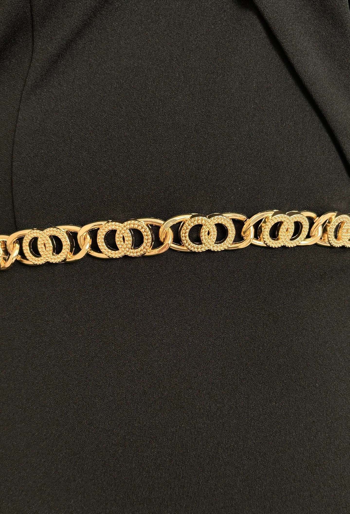 Sophie Gold Linked Detail Chain Belt-Sawsky. All Rights Reserved.