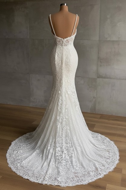 Schöne Hochzeitskleider Spitze Meerjungfrau Standesamt Brautkleider Online