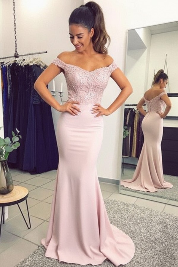 Navy Blau Spitze Abendkleid Abiballkleider | Abendkleider Lang Günstig Meerjungfrau