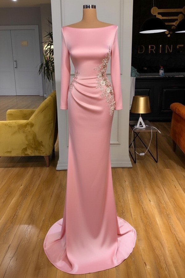 Elegante Abendkleider Lang Weiße Mit Ärmel Ballkleider Glitzer