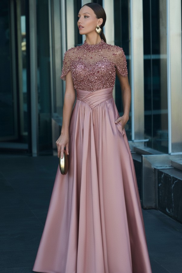 Elegante Abendkleider Lang Dunkel Grün Ballkleider Glitzer Online